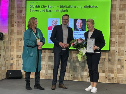 Verleihung Ehrenpreis als Digitalpolitikerin an Franziska Giffey