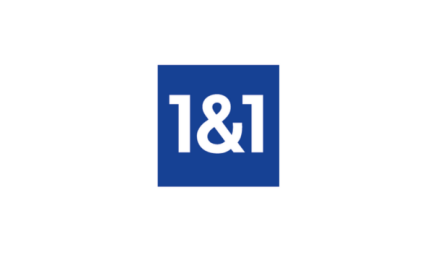 Logo: 1&1 weiße Schrift auf blauem Hintergrund